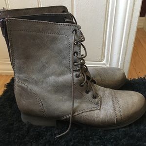 Grey Steve Madden Boots!